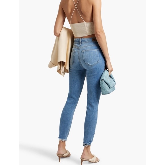 Paige Hoxton Slim Crop Jeans Women’s Size 26 Blue Stretch Denim Mid Rise Ankle - Picture 10 of 10